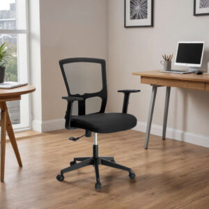 Alternative view of Fotel biurowy regulowany LINOS czarny