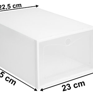 Alternative view of Pudełko na buty OSLO BIAŁE zestaw 10 sztuk