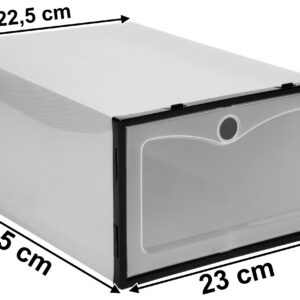 Alternative view of Pudełko na buty OSLO SZARE komplet 10 sztuk