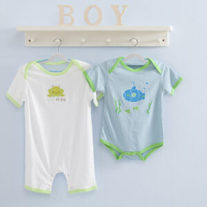 Alternative view of Wieszaki dziecięce KIDSI komplet 10 sztuk szaro-niebieskie