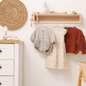 Alternative view of Wieszaki dziecięce KIDSI komplet 30 sztuk szaro-różowe