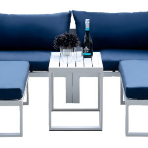 Zestaw mebli ogrodowych wypoczynkowy SANTO biały