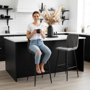 Alternative view of Hoker barowy KINGSTON grafitowy Velvet