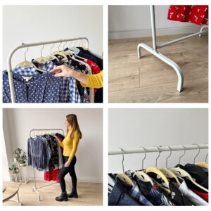 Alternative view of Wieszak stojący na ubrania BADIS biały