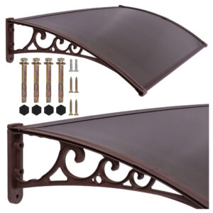 Daszek plastikowy Miko 100x150cm brązowy