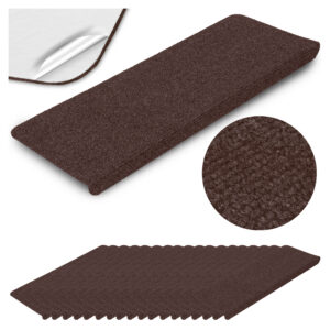 Dywaniki na stopnie ADRIA brązowe 15 sztuk