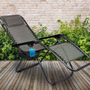 Alternative view of Leżak ogrodowy ORION Zero Gravity brąz jodełka