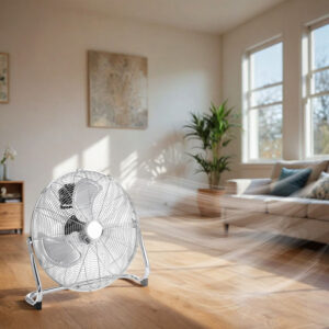 Alternative view of Wiatrak podłogowy stojący wentylator 120W TYBER silver