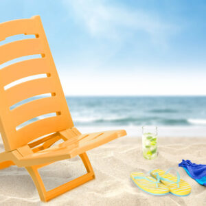 Alternative view of Krzesło plażowe TIRRENO żółte