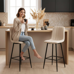 Alternative view of Hoker barowy Toronto beżowy Velvet