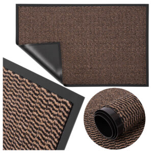 Wycieraczka do butów wejściowa pod drzwi 80x120 cm WANDA brązowa