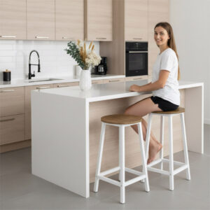 Alternative view of Hoker Flint Biały Rustic skandynawski postarzany dąb