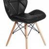 Krzesło nowoczesne tapicerowane MURET czarny