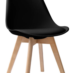 Krzesło nowoczesne Nantes DSW czarne