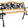 Ławka ogrodowa żeliwna RÓŻA