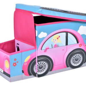 Alternative view of Pojemnik na zabawki Samochód różowy