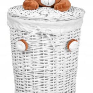 Kosz wiklinowy Miś 40L
