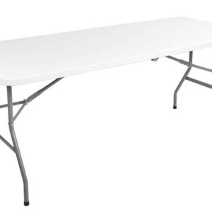 Alternative view of Stół cateringowy FETA WHITE składany w walizkę 180 cm biały