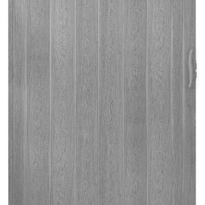 Drzwi harmonijkowe 001P 67 SZARY DĄB MAT 80 cm