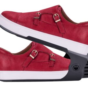 Komplet regulowanych uchwytów na buty 10 sztuk czarny