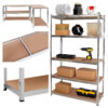 Regał stalowy magazynowy 200kg 5 poziomów 205x120x45 cm ocynkowany