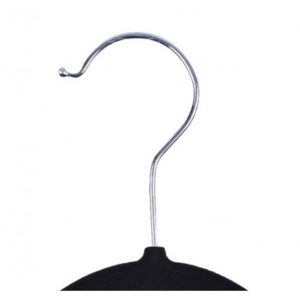 Alternative view of Wieszak flokowany Roxi komplet 5 szt. - czarny