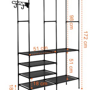 Alternative view of Garderoba na ubrania z półkami Amelia