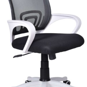 Fotel biurowy Bianco biały - czarny