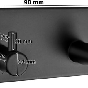 Alternative view of Wieszak loftowy podwójny Ambar czarny