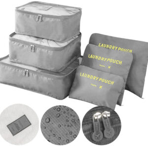 Alternative view of Zestaw organizerów podróżnych GAVIN szary