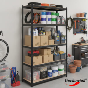 Alternative view of Regał magazynowy 200kg 5 poziomów 205x120x45 cm 1000 kg czarny