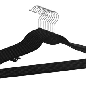 Alternative view of Wieszak welurowy Roxi komplet 20 sztuk czarny