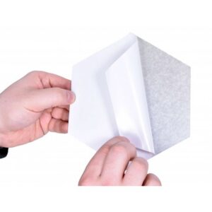 Alternative view of Dekoracyjne lustro akrylowe Hex - srebrne