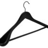 Wieszak drewniany na płaszcze czarny 1 sztuka