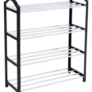 Alternative view of Półka na buty NOLA czarno-srebrna