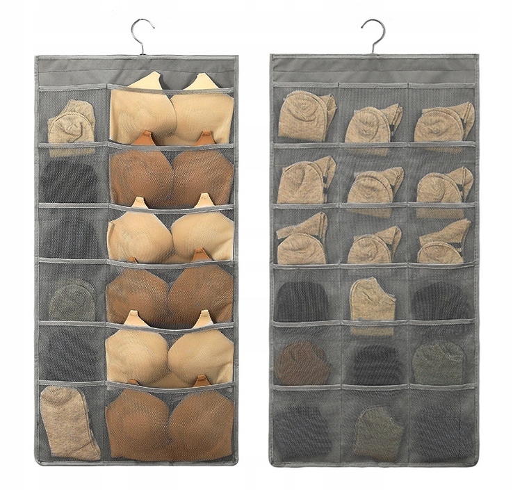 Organizer wiszący VITTO 30 kieszeni szary - obrazek 4