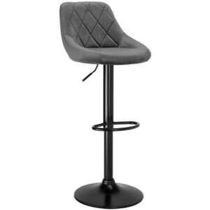 Hoker barowy CYDRO BLACK grafitowy Velvet