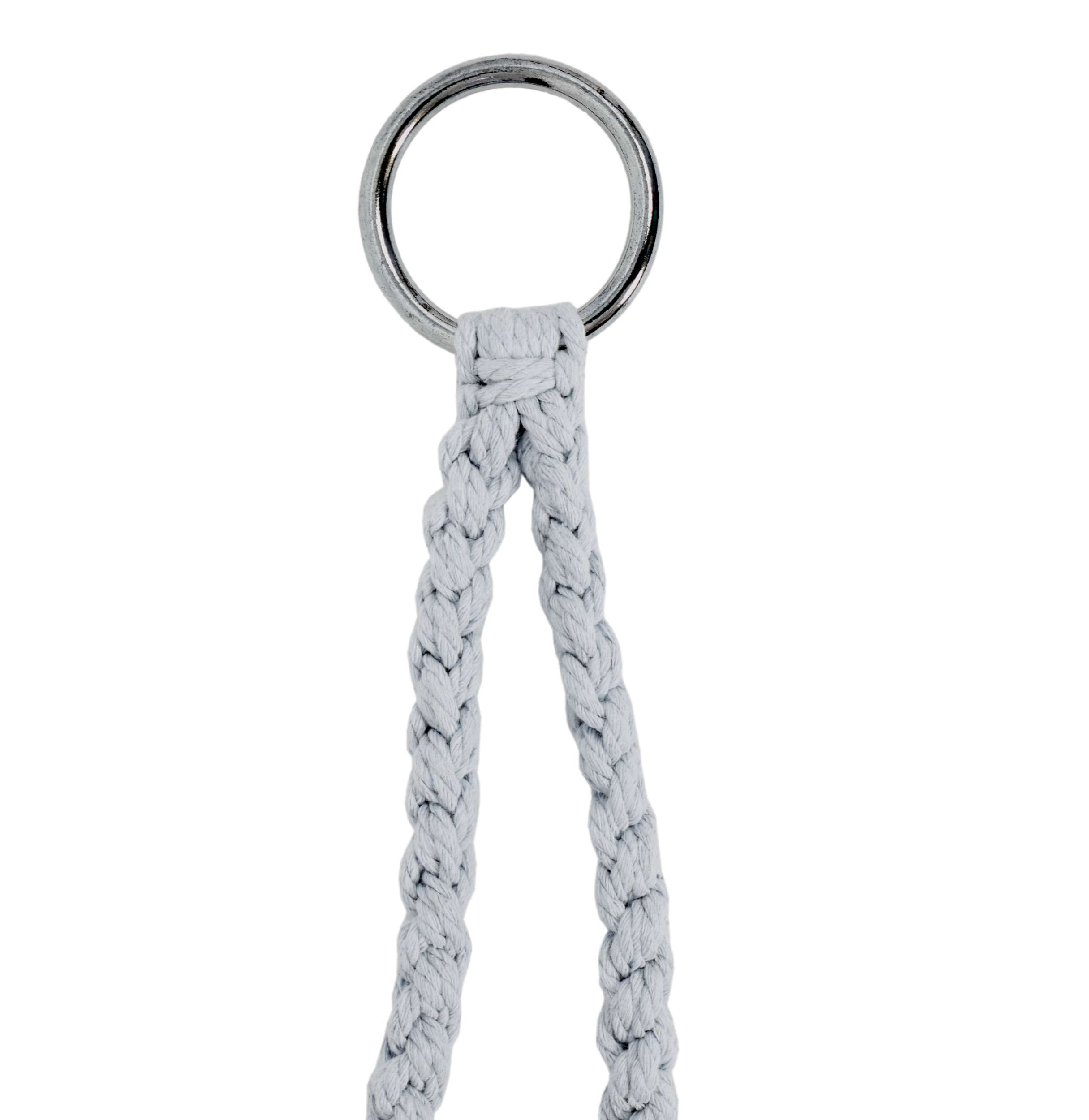 Fotel wiszący Bocianie gniazdo LAGOS szary z poduszkami - obrazek 3