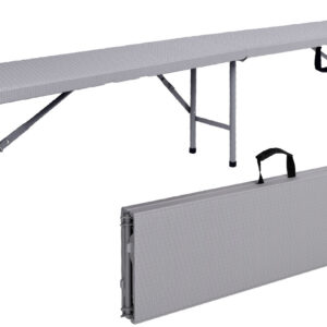 Ławka cateringowa składana w walizkę 180 cm RATTAN szara