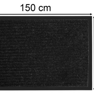 Alternative view of Wycieraczka do butów wejściowa pod drzwi 90x150 cm Valeria czarna