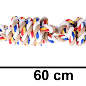 Alternative view of Zabawka szarpak z supłami WALLY 60 cm