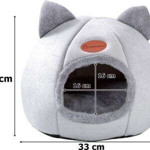 Alternative view of Domek dla kota AMBER SZARY rozmiar M