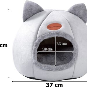 Alternative view of Domek dla kota AMBER SZARY rozmiar L