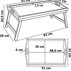 Alternative view of Taca śniadaniowa rozkładana AURELIA