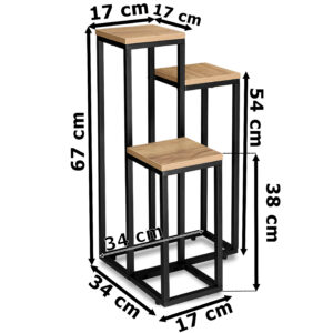 Alternative view of Kwietnik stojący czarny Munir Craft