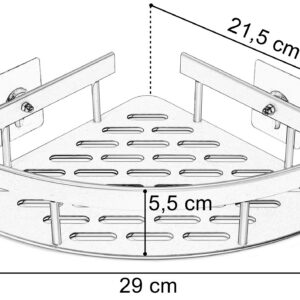 Alternative view of Półki łazienkowe LUSAKA czarne komplet 2 sztuk