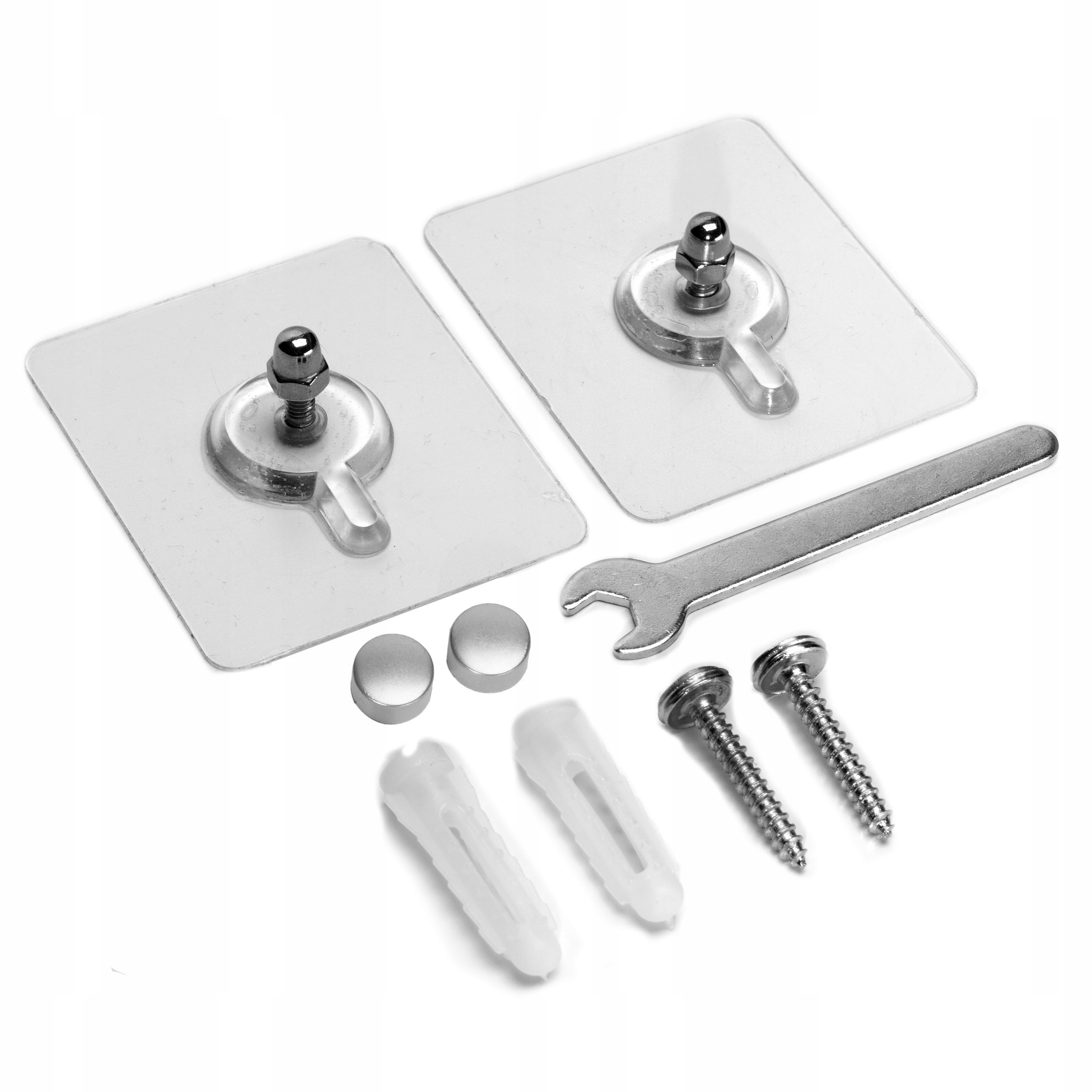 Półka narożna LUSAKA srebrna do łazienki - obrazek 5