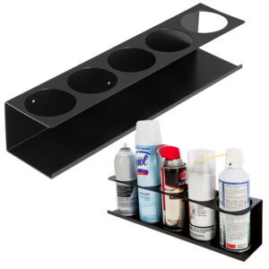 Wieszak stalowy na puszki spray BERNO czarny