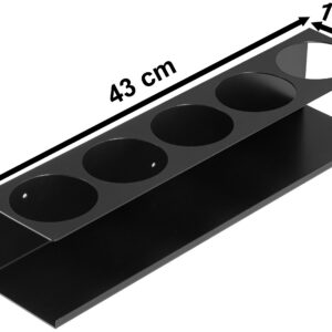 Alternative view of Wieszak stalowy na puszki spray BERNO czarny