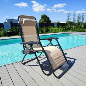 Alternative view of Leżak ogrodowy Orion Zero Gravity jasny beżowy